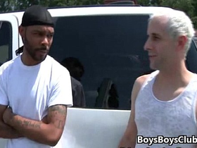 Black on boys - black muscular dude fuck white skinny gay boy 01