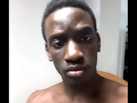 Young black dude shakes his bbc