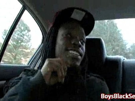 Interracial hardcore gay bareback sex video 04