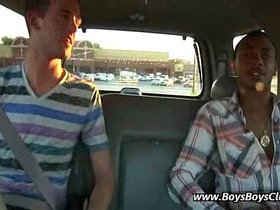 Interracial gay bareback porn video 29