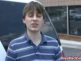 Interracial hardcore gay bareback fucking 12