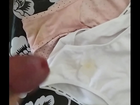 Corrida en bragas de mi mujer 83