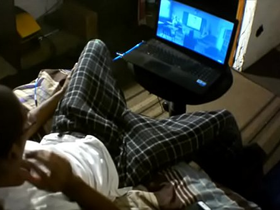 Teen stroking to porn 2