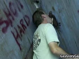 Gay black dude receive nice blowjob from white twink 26