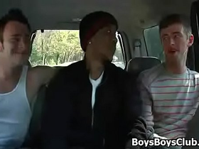 Blacks on boys - gay hardcore interracial sex video 14
